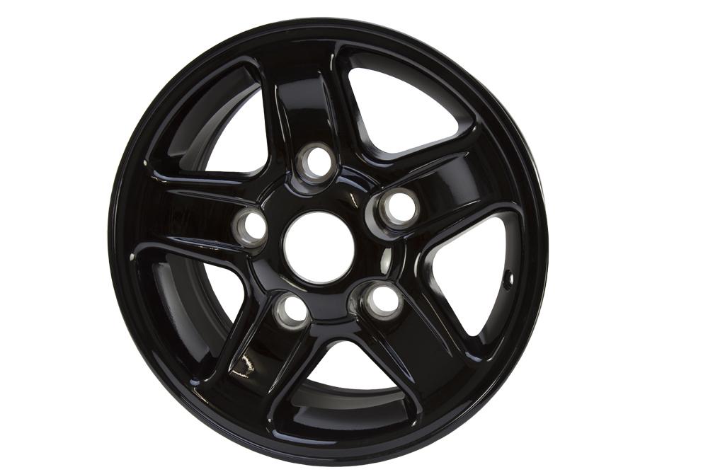 Alloy Wheel (Black, 5-Spoke)