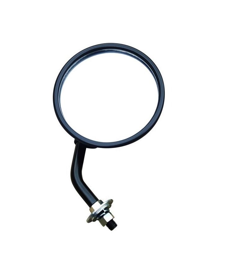 Door Mirror Round Black