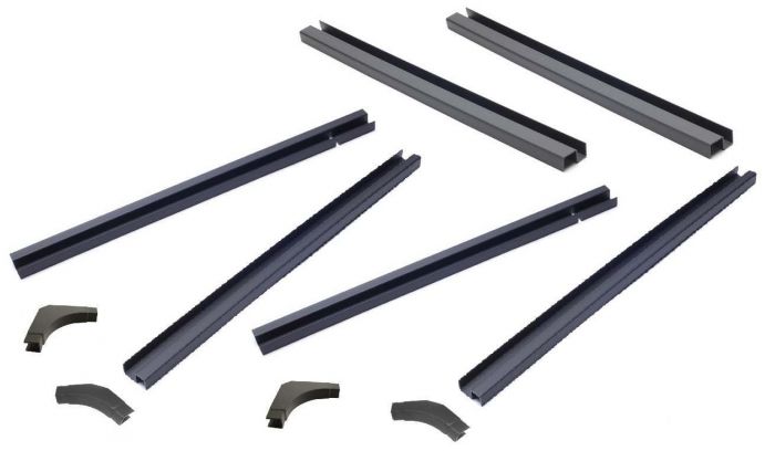 Roof Glass Channel Set Full